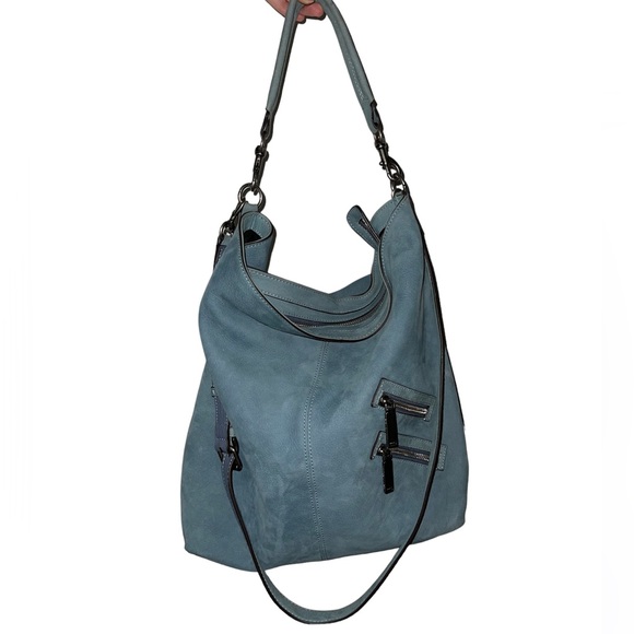 Rebecca Minkoff Handbags - Rebecca Minkoff Blue Nubuck Suede Hobo Bag. $350 Retail. Great Condition.